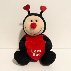 Russ Busby Ladybug Plush Bean Bag Valentines Stuffed Animal Toy 7” Bug Insect